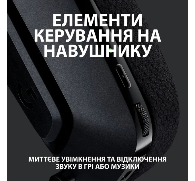 Гарнітура бездротова ігрова G535 Lightspeed, чорна Logitech (981-000972)