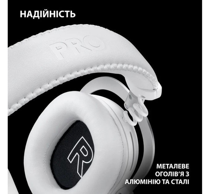 Гарнітура бездротова ігрова G Pro X2 Lightspeed, біла Logitech (981-001269)