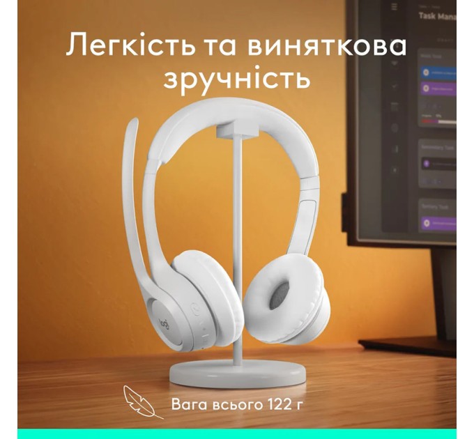 Гарнітура бездротова Zone 300, біла Logitech (981-001417)