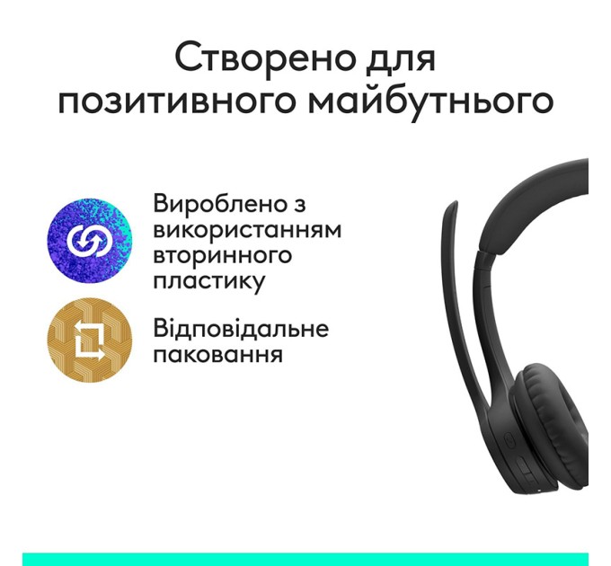 Гарнітура бездротова Zone 305 Midnight, чорна Logitech (981-001458)