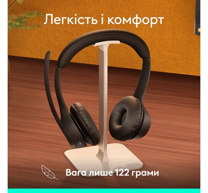 Гарнітура бездротова Zone 305 Midnight UC, чорна Logitech (981-001453)