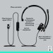 Гарнтура USB-A H570e Corded Mono Teams, чорна Logitech (981-001426)