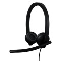 Гарнітура USB-A H570e Corded Stereo Teams, чорна Logitech (981-001430)