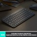 Клавіатура бездротова MX Keys Mini Illuminated, UA, світло-сіра Logitech (920-010499)
