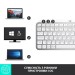 Клавіатура бездротова MX Keys Mini Illuminated, UA, світло-сіра Logitech (920-010499)
