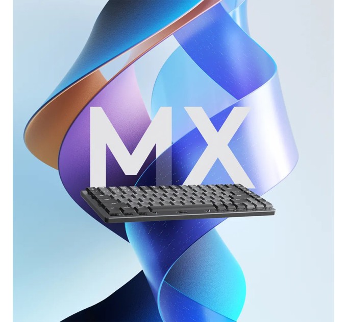Клавіатура бездротова механічна MX Mini Minimalist, UA, графітова Logitech (920-010780)