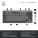 Клавіатура бездротова механічна MX Mini Minimalist, UA, графітова Logitech (920-010780)