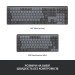 Клавіатура бездротова механічна MX Mini Minimalist, UA, графітова Logitech (920-010780)