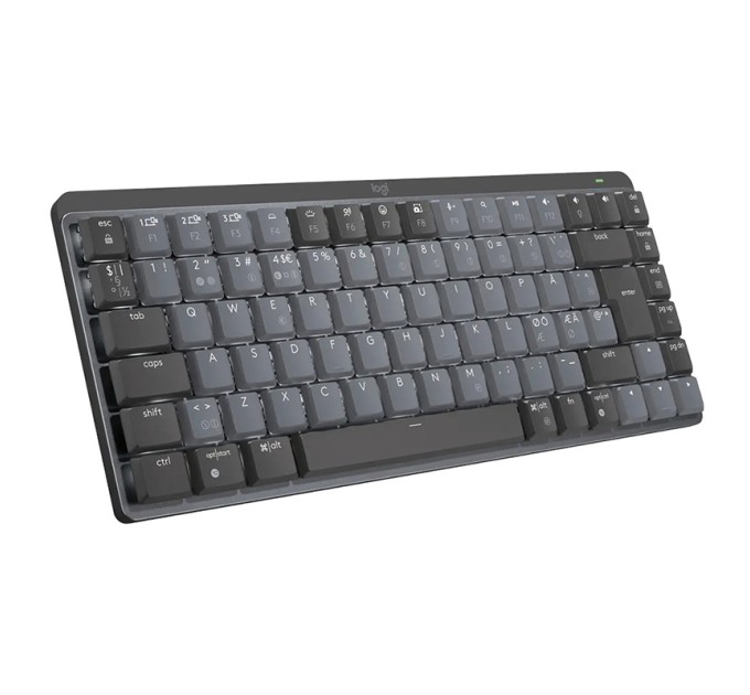Клавіатура бездротова механічна MX Mini Minimalist, UA, графітова Logitech (920-010780)