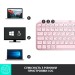 Клавіатура бездротова MX Keys Mini Illuminated, UA, рожева Logitech (920-010500)
