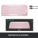 Клавіатура бездротова MX Keys Mini Illuminated, UA, рожева Logitech (920-010500)