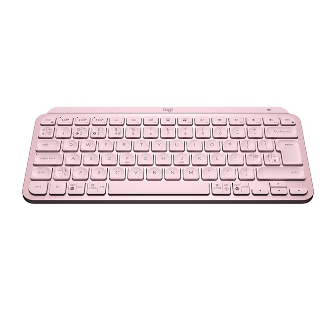 Клавіатура бездротова MX Keys Mini Illuminated, UA, рожева Logitech (920-010500)