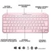 Клавіатура бездротова MX Keys Mini Illuminated, UA, рожева Logitech (920-010500)
