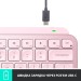 Клавіатура бездротова MX Keys Mini Illuminated, UA, рожева Logitech (920-010500)