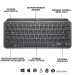 Клавіатура бездротова MX Keys Mini Illuminated, UA, графітова Logitech (920-010498)