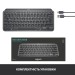 Клавіатура бездротова MX Keys Mini Illuminated, UA, графітова Logitech (920-010498)
