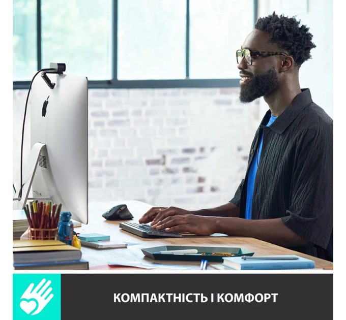 Клавіатура бездротова MX Keys Mini Illuminated, UA, графітова Logitech (920-010498)