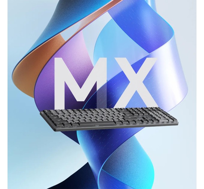Клавіатура бездротова механічна MX Illuminated Performance, UA, графітова Logitech (920-010759)