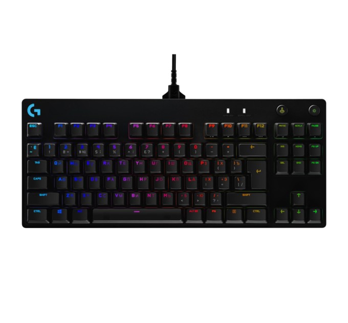 Клавіатура USB ігрова механічна G Pro, UA, чорна Logitech (920-009392)