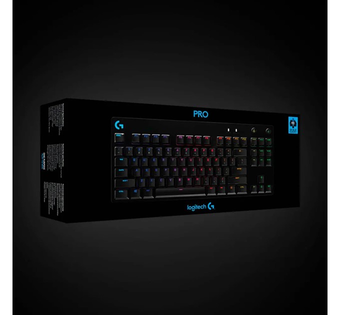 Клавіатура USB ігрова механічна G Pro, UA, чорна Logitech (920-009392)