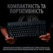 Клавіатура USB ігрова механічна G Pro, UA, чорна Logitech (920-009392)