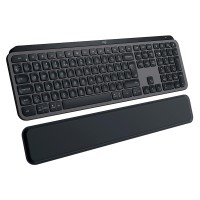 Клавіатура бездротова MX Keys S Plus Palmrest, UA, графітова Logitech (920-011589)