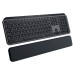 Клавіатура бездротова MX Keys S Plus Palmrest, UA, графітова Logitech (920-011589)