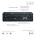 Клавіатура бездротова MX Keys S, UA, графітова Logitech (920-011593)