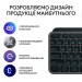 Клавіатура бездротова MX Keys S, UA, графітова Logitech (920-011593)