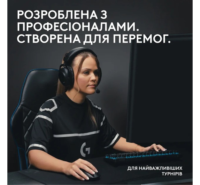 Клавіатура бездротова G Pro X TKL Lightspeed Tactile, UA, біла Logitech (920-012148)