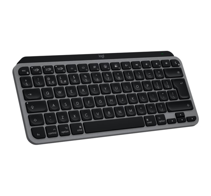 Клавіатура бездротова MX Keys Mini для Mac Illuminated, UA, Space Grey Logitech (920-012652)