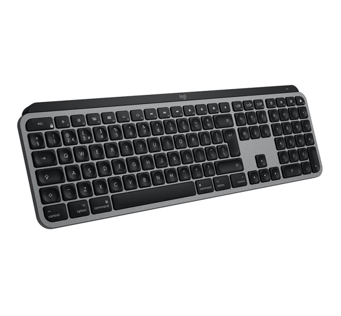 Клавіатура бездротова MX Keys S для Mac, UA, Space Grey Logitech (920-011637)