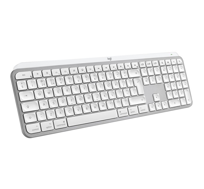 Клавіатура бездротова MX Keys S для Mac, UA, світло-сіра Logitech (920-011638)