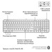 Клавіатура бездротова MX Keys S для Mac, UA, світло-сіра Logitech (920-011638)