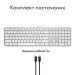 Клавіатура бездротова MX Keys S для Mac, UA, світло-сіра Logitech (920-011638)