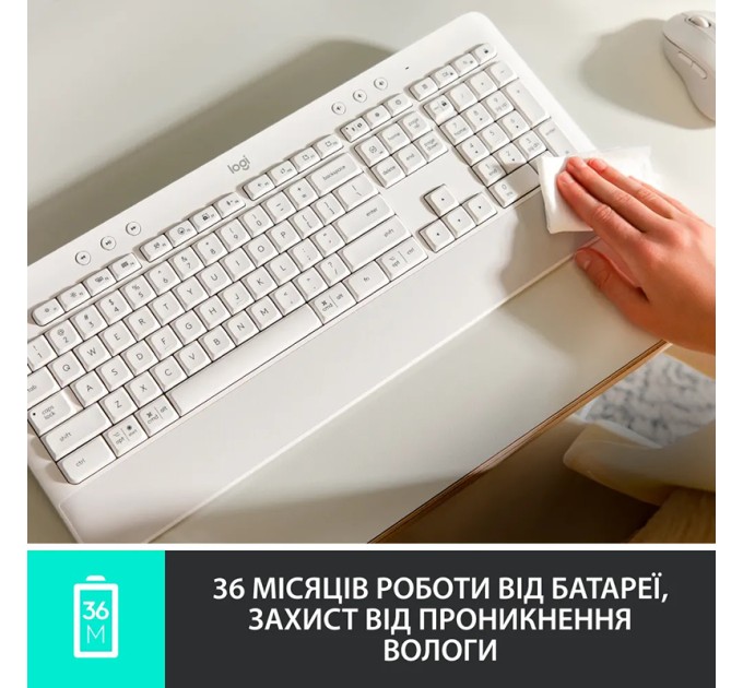 Клавіатура бездротова WL/BT Signature K650, UA, графітова Logitech (920-010945)