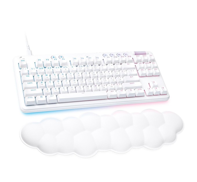 Клавіатура USB ігрова G713 Aurora GX Brown, UA, біла Logitech (920-010422)