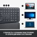 Клавіатура бездротова Ergo K860, UA, чорна Logitech (920-010108)