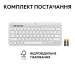 Клавіатура бездротова Pebble K380s Multi-Device, UA, біла Logitech (920-011852)