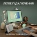 Клавіатура бездротова Pebble K380s Multi-Device, UA, біла Logitech (920-011852)