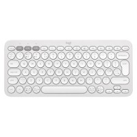 Клавіатура бездротова Pebble K380s Multi-Device, UA, біла Logitech (920-011852)