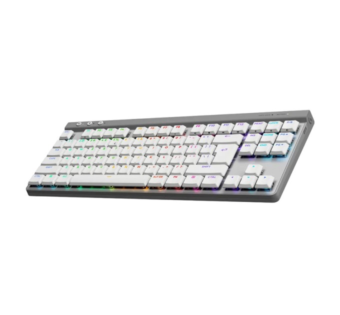 Клавіатура бездротова G515 TKL Lightspeed Tactile, UA, біла Logitech (920-012539)