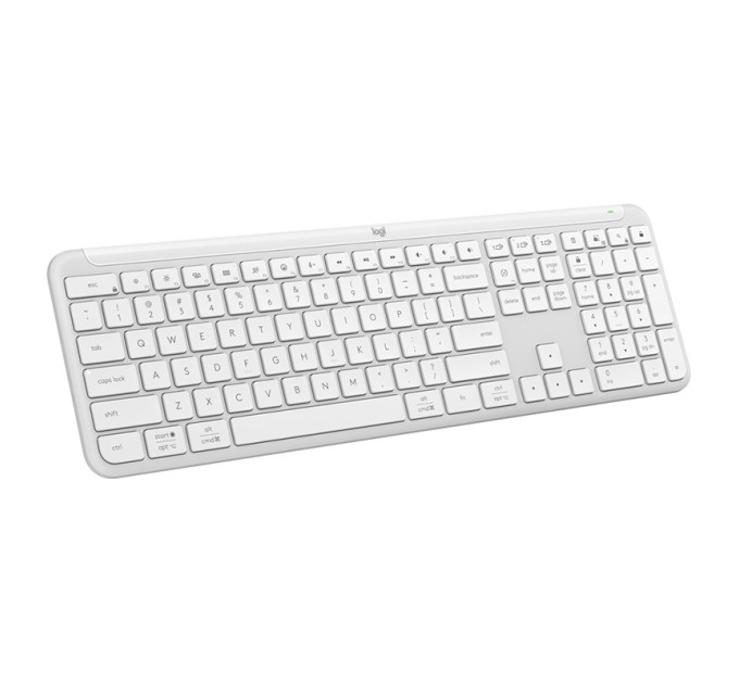 Клавіатура бездротова K950, UA, біла Logitech (920-012466)