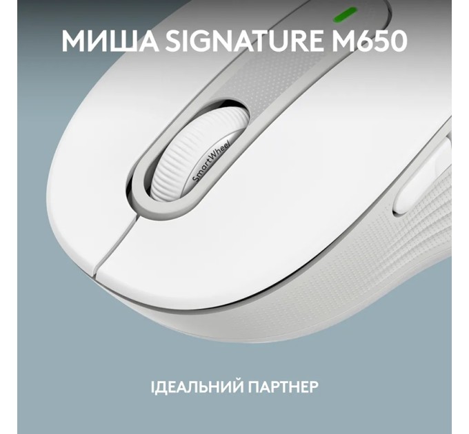 Клавіатура бездротова K950, UA, біла Logitech (920-012466)