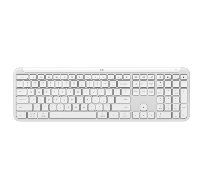 Клавіатура бездротова K950, UA, біла Logitech (920-012466)