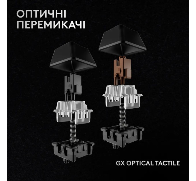 Клавіатура бездротова G Pro X 60 Lightspeed GX Tactile, UA, чорна Logitech (920-011911)
