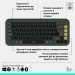 Клавіатура бездротова POP Icon Keys, UA, графітова Logitech (920-013157)
