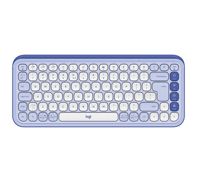 Клавіатура бездротова POP Icon Keys, UA, лілова Logitech (920-013074)