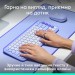 Клавіатура бездротова POP Icon Keys, UA, лілова Logitech (920-013074)