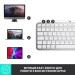 Клавіатура бездротова MX Keys Mini для Mac Illuminated, UA, світло-сіра Logitech (920-010526)